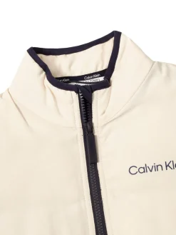 Women Calvin Klein Womens Faye Full Zip Gilet - Tapioca