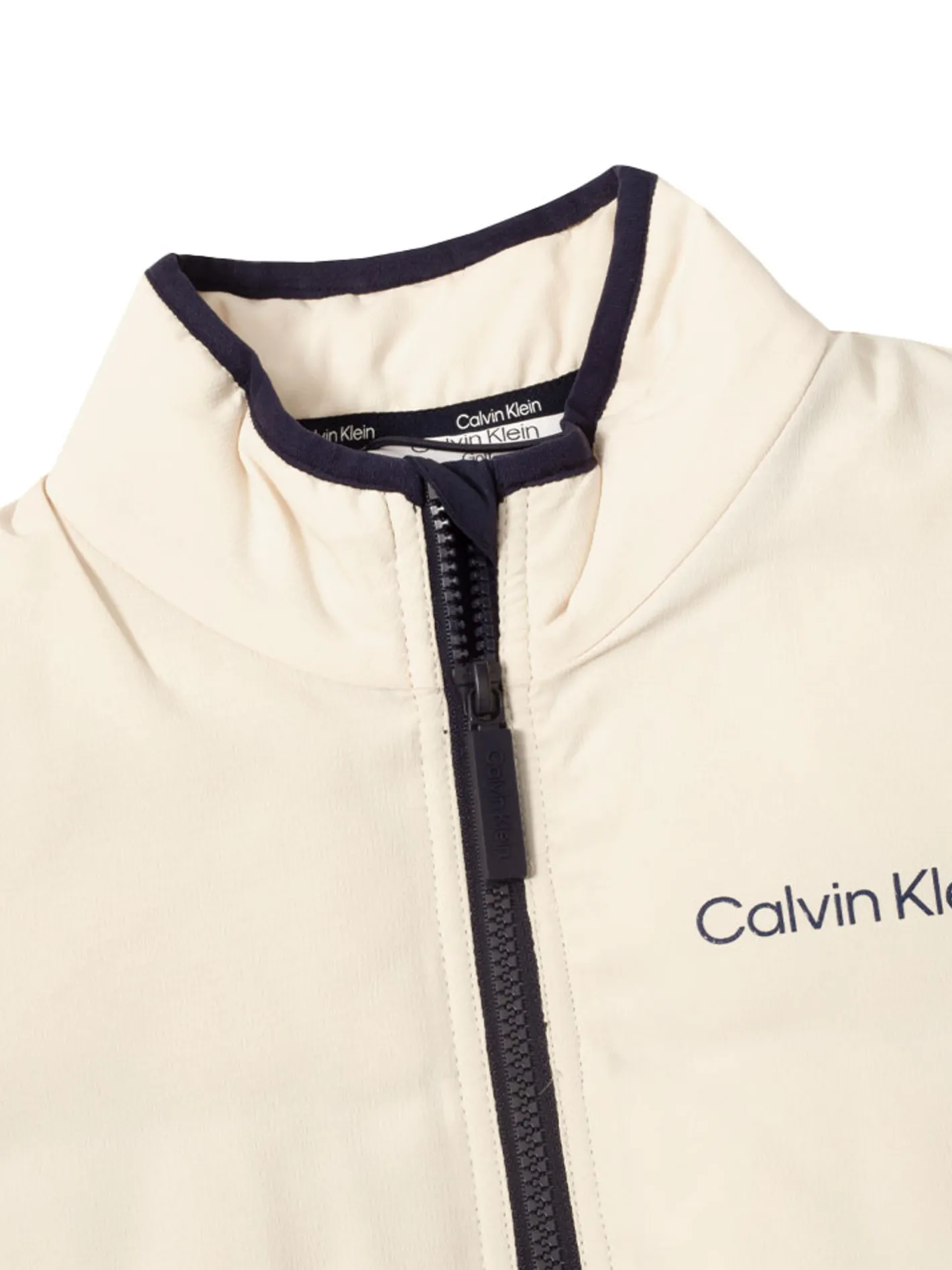 Women Calvin Klein Womens Faye Full Zip Gilet - Tapioca