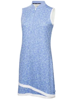 Women Calvin Klein Womens Harmony Printed Dress - Cornflower Blue