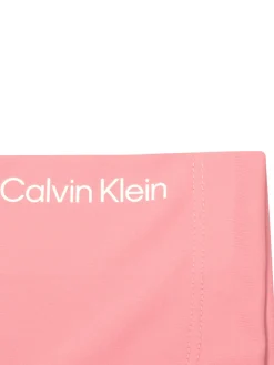 Women Calvin Klein Womens Harmony Printed Polo Shirt - Powder Pink