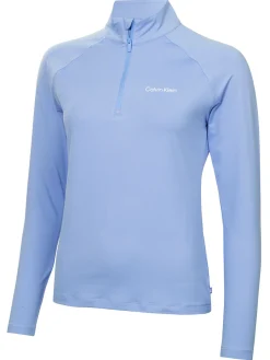 Women Calvin Klein Womens San Marco's 1/4-Zip - Cornflower Blue