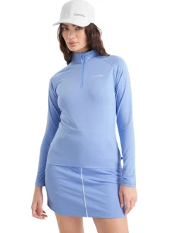 Women Calvin Klein Womens San Marco's 1/4-Zip - Cornflower Blue