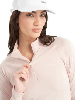 Women Calvin Klein Womens San Marco's 1/4-Zip - Shell Pink