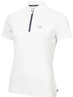 Women Calvin Klein Womens Tattler Mock Neck Top - White