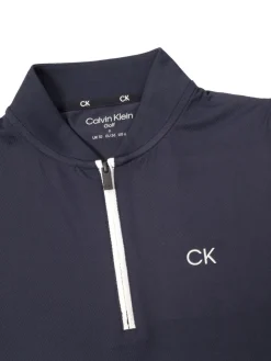Women Calvin Klein Womens Tattler Sleeveless Mock Neck Top - Navy