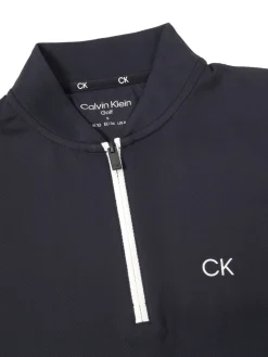 Women Calvin Klein Womens Tattler Mock Neck Top - Navy