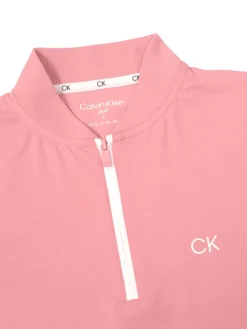 Women Calvin Klein Womens Tattler Mock Neck Top - Powder Pink