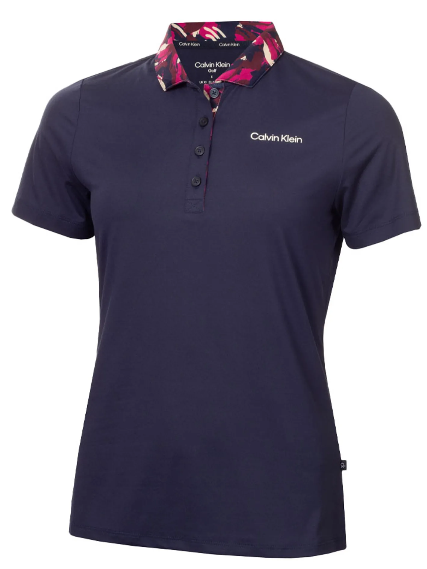 Women Calvin Klein Womens Vesey Short Sleeve Polo - Navy