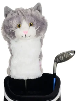 Daphne Grey & White Cat Headcover