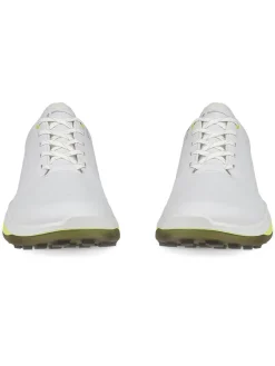 Ecco M LT1 Golf Shoes - White/Lime