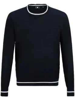 FootJoy Cotton Crew Neck Pullover - Black