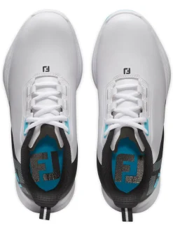 FootJoy Junior Fuel Golf Shoes - White/Black