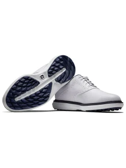 FootJoy Traditions Spikeless Golf Shoes - White