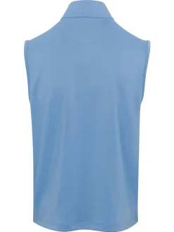 Greg Norman 1/4 Zip Vest - Blue Cloud