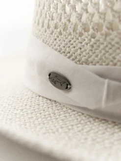 Greg Norman Signature Straw Hat - White