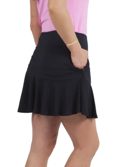 Women IBKUL Solid Flounce Skort (16.25