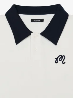 Malbon Artigianale Collared Crewneck - White