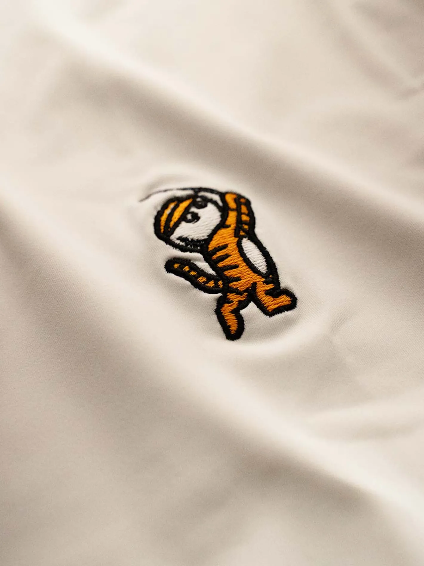 Malbon Evergreen Tiger Buckets Performance Pique Polo - White
