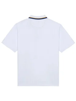 Malbon Grasse Pique Polo - White