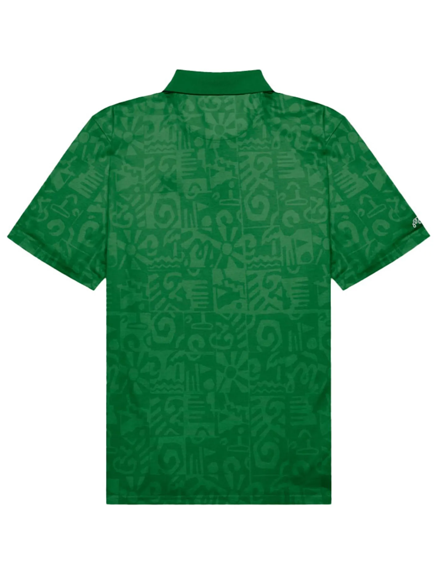 Malbon Mezzo Performance Pique Printed Polo - Kelly Green