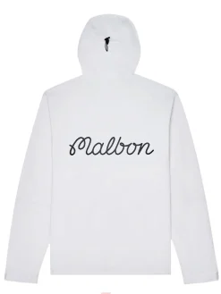 Malbon Performance Full Zip Shell Jacket - White