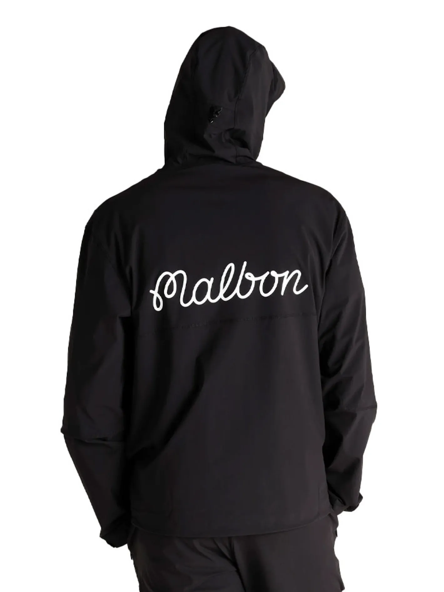 Malbon Performance Full Zip Shell Jacket - Black