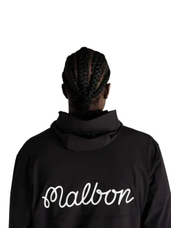 Malbon Performance Full Zip Shell Jacket - Black