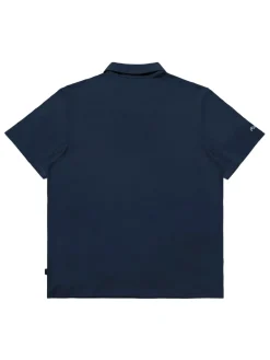 Malbon Performance Pique Polo - Navy