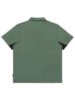 Malbon Performance Pique Polo - Forest/Black