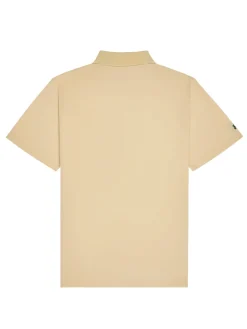 Malbon Two Man Scramble Pique Polo - Light Khaki