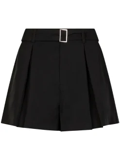 Women Malbon Womens Amara Pleated Short - Black