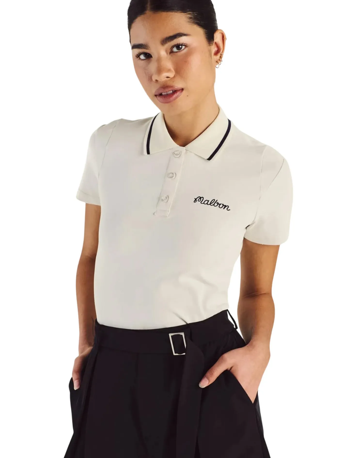 Women Malbon Womens Amara Pleated Short - Black