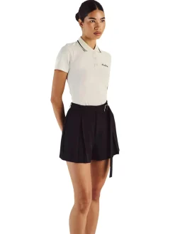 Women Malbon Womens Amara Pleated Short - Black
