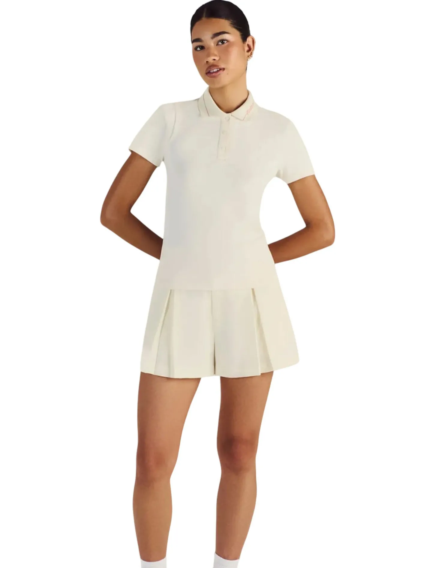 Women Malbon Womens Amara Pleated Short - Ivory