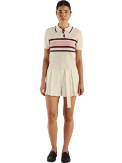Women Malbon Womens Carina Polo - Ivory