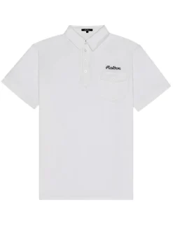 Malbon x Jesper Parnevik Single Pocket Mercerized Cotton Jersey Polo - White