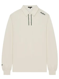 Malbon x Jesper Parnevik Long Sleeve Modal Pique Polo - Cream
