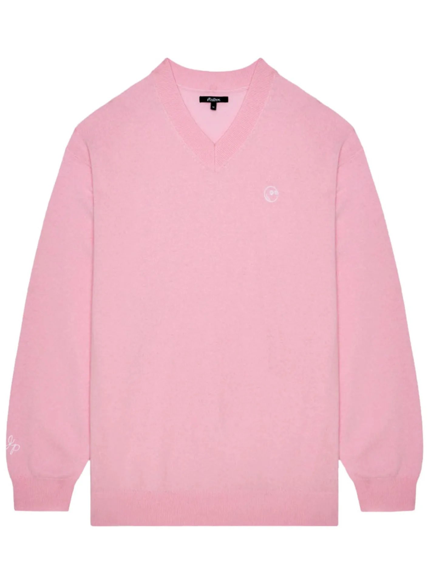 Malbon x Jesper Parnevik V-Neck Merino Wool Sweater - Pink