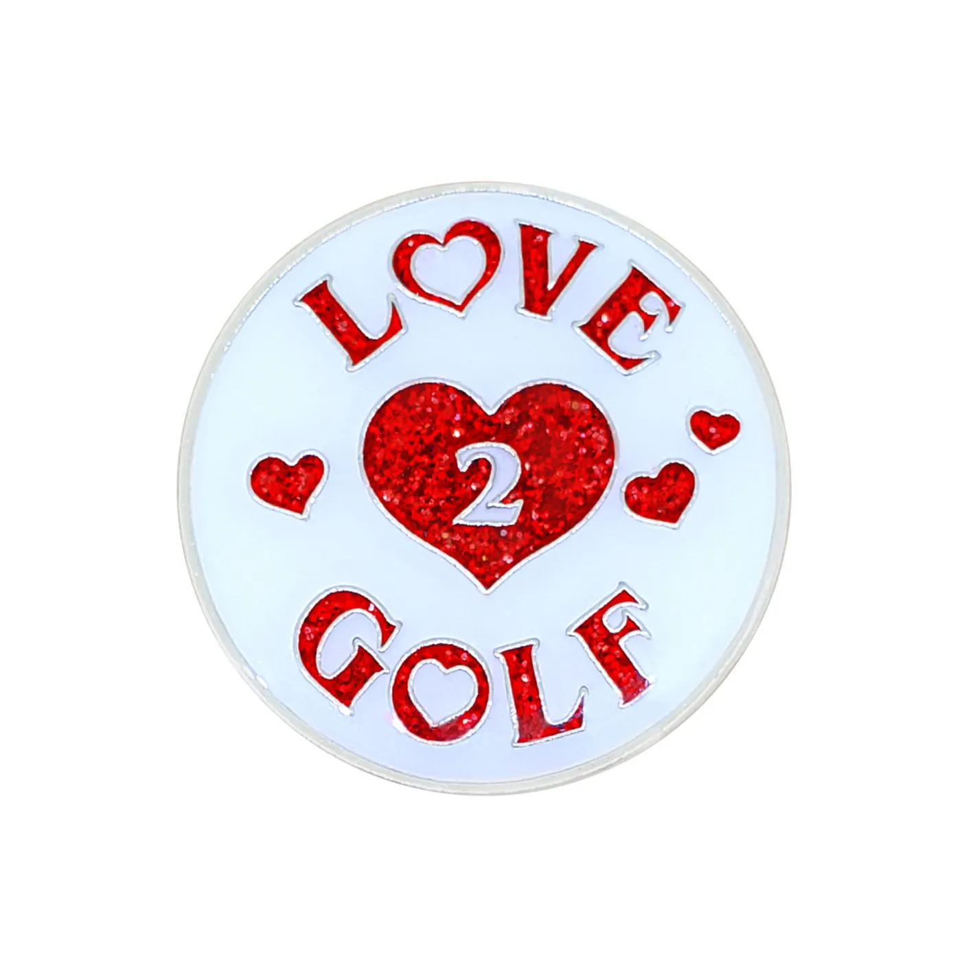 Navika Glitzy Love 2 Golf Ball Marker