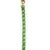 Navika Leather Crystal Stroke Counter Green
