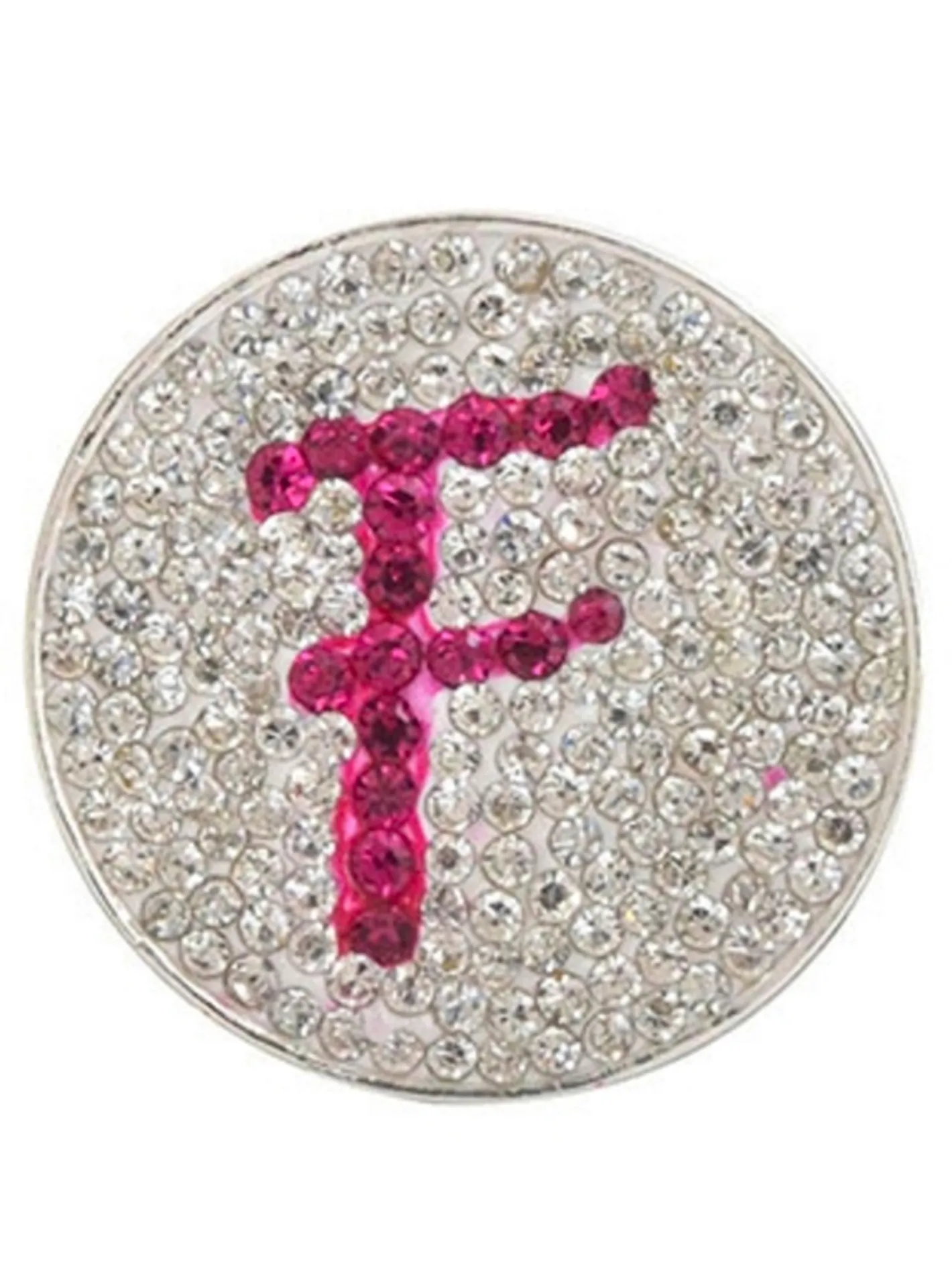 Navika Micro Pave Crystal Initial F Marker