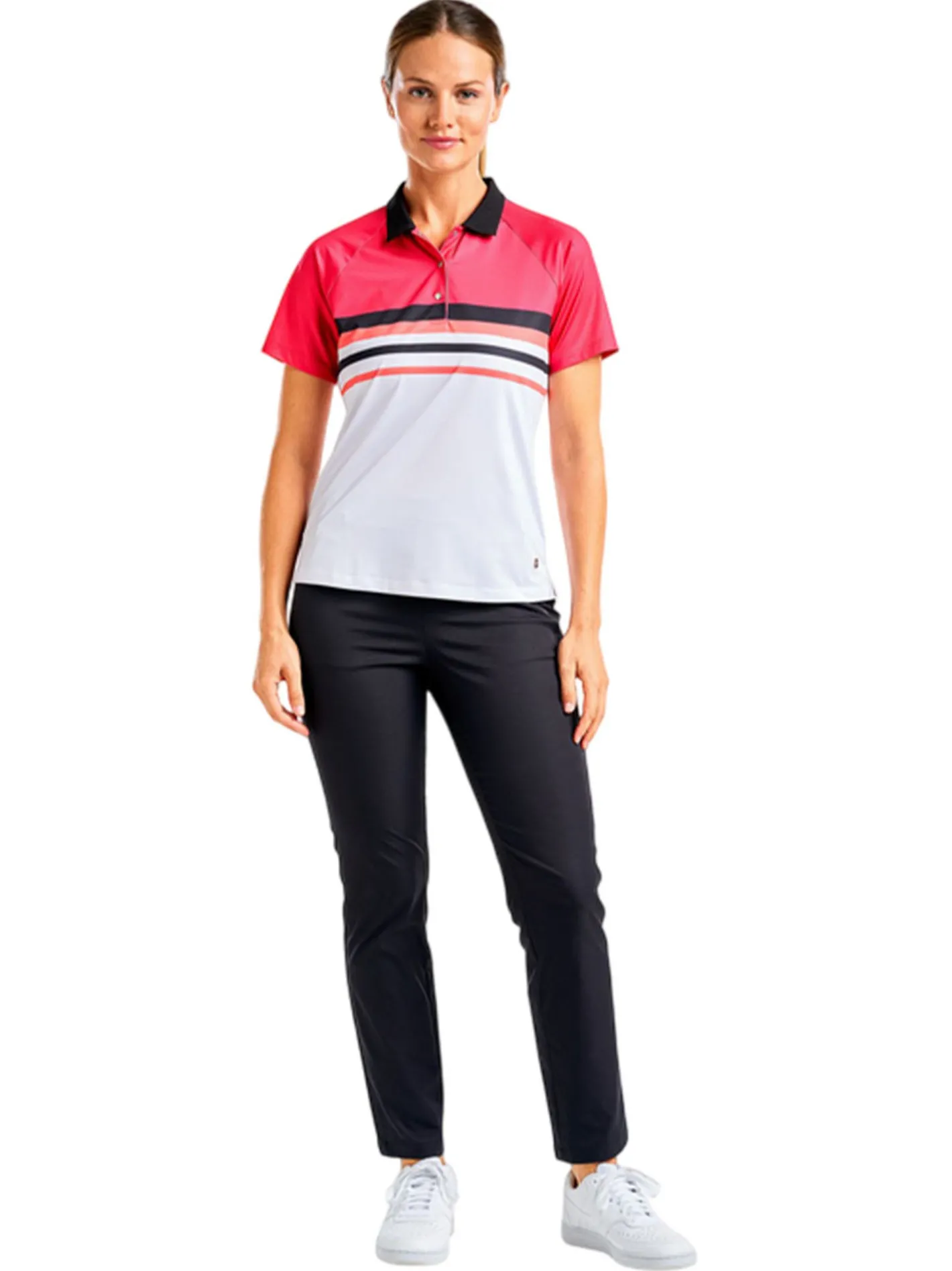 Women Nivo Women's Finley Short Sleeve Mock - Cherry