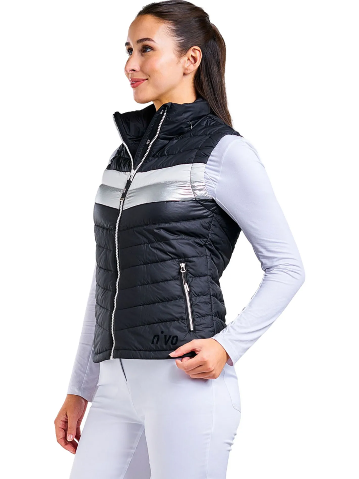 Women Nivo Women's Grace Full Zip Vest - Black