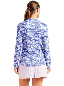 Women Nivo Women's Lolita Long Sleeve Livcool Mock - Cobalt