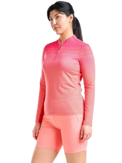 Women Nivo Women's Lolita Long Sleeve Livcool Mock - Cherry