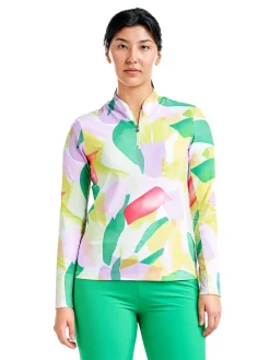 Women Nivo Women's Lolita Long Sleeve Livcool Mock - Classic Green