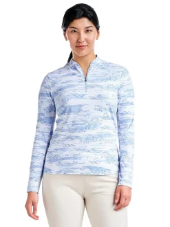 Women Nivo Women's Lolita Long Sleeve Livcool Mock - Gentle Blue