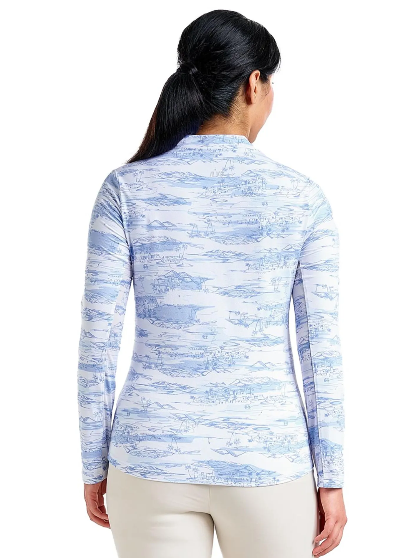 Women Nivo Women's Lolita Long Sleeve Livcool Mock - Gentle Blue