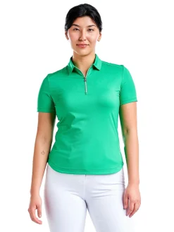 Women Nivo Women's Naila II Short Sleeve Polo - Classic Green
