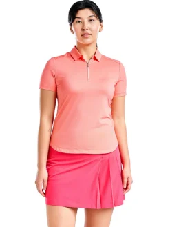 Women Nivo Women's Naila II Short Sleeve Polo - Melon